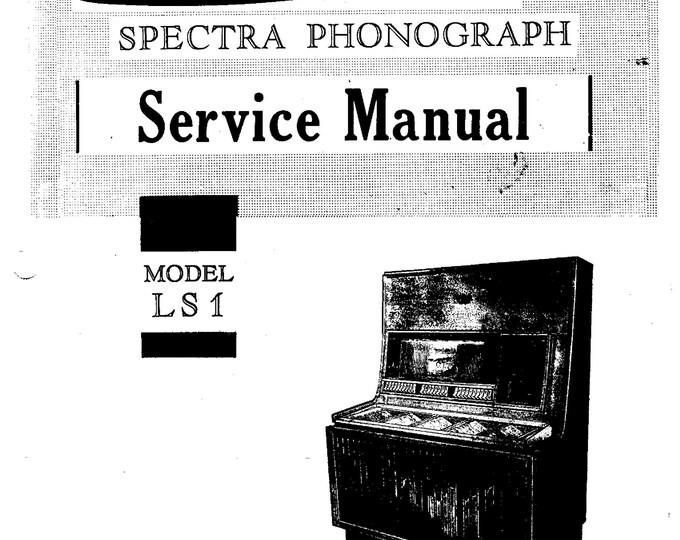 Seeburg - LS1 - LS2 - Phonograph - Service Manual  - Workshop Manual - English