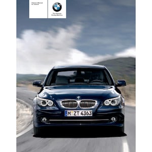 BMW 5 Series E60 528i-535i-550i-528xi-535xi 2003-2010 Owners Manual - English
