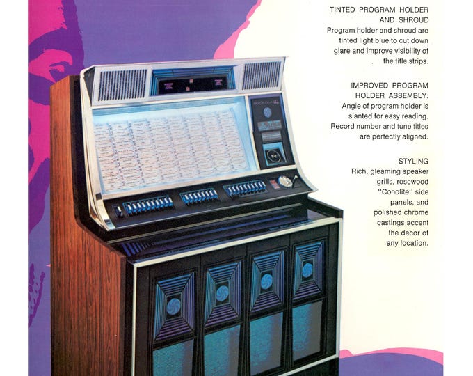 Rock-Ola - 444 - 445 -  Service Manual - Instruction Manual -  Wiring Diagram - Schematic - Operation Manual - Parts List