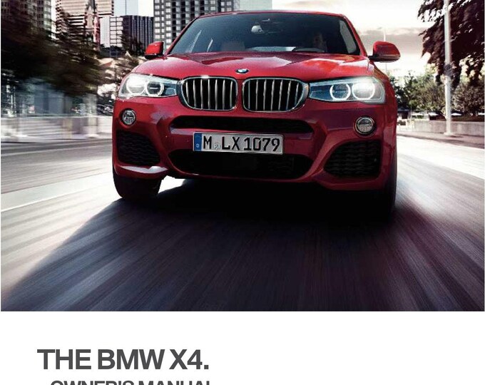 BMW X4 F26 2015 Owners Manual - English