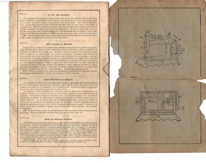 New National - Sewing Machine - Service Manual - Instruction Manual -  Wiring Diagram - Schematic - Operation Manual