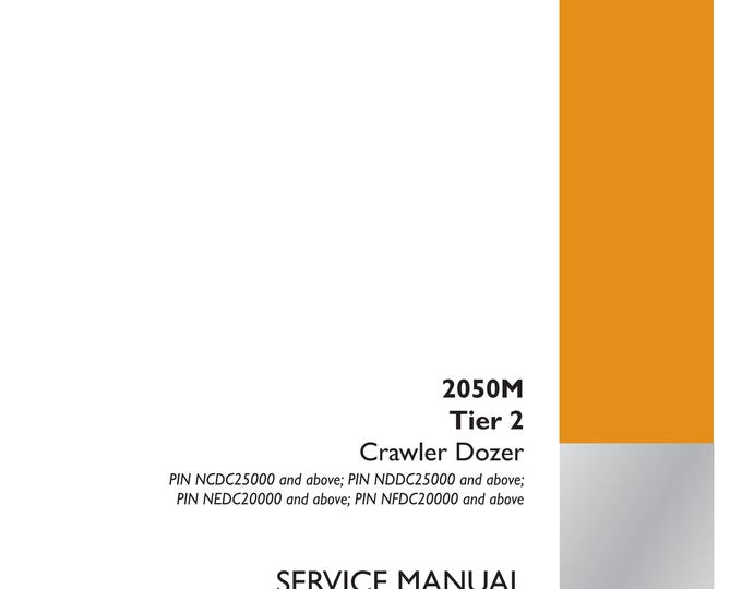 Case 2050M Tier 2  Crawler Dozer  - Repair Manual- Service Manual (Pdf Download)