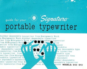 Signature 510-513 Typewriter Instruction Manual (Digital PDF Download)