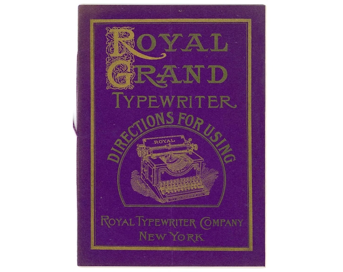 Royal-Grand Typewriter Instruction Manual - User Manual - Complete User Guide