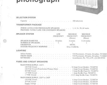 ROWE - R-82 -Installation- Service Manual - User Manual - Parts List - English