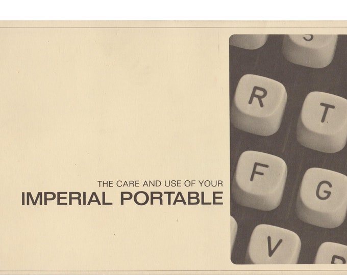 Imperial Litton 200-220 Typewriter Instruction Manual - User Manual - Complete User Guide