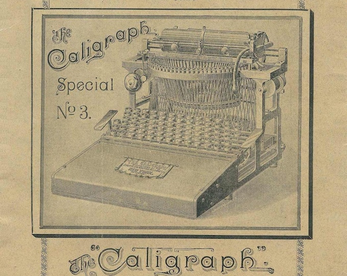 Caligraph special 3 Typewriter Instruction Manual - User Manual - Complete User Guide