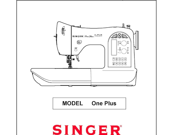 Singer-One-Plus-Service-Manual Repair Manual - English