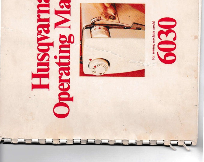 Husqvarna 6030 Sewing Machine Instruction Manual - User Manual - Complete User Guide - English