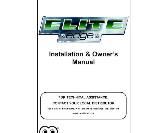 MERIT - ELITE EDGE - Service Manual - Parts Manual - Owner manual -  Pdf Download