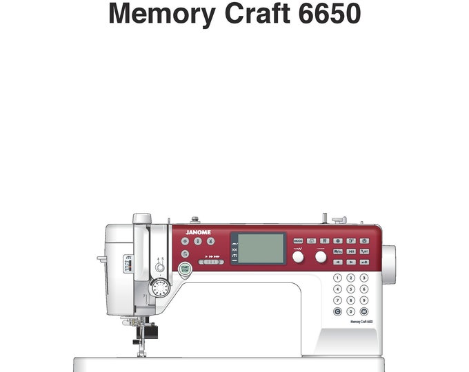 Janome MC6650 Sewing Machine Instruction Manual - User Manual - Complete User Guide