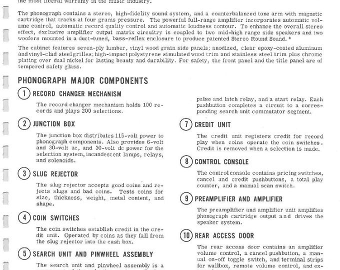ROWE - MM-5  -  Service Manual - User Manual - Parts List - English