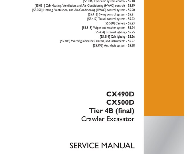 Case CX490D CX500D Tier 4B -Electrical systems - 55-Electronic modules - 640-Repair Manual- Shop Manual - Service Manual-(Pdf Download)