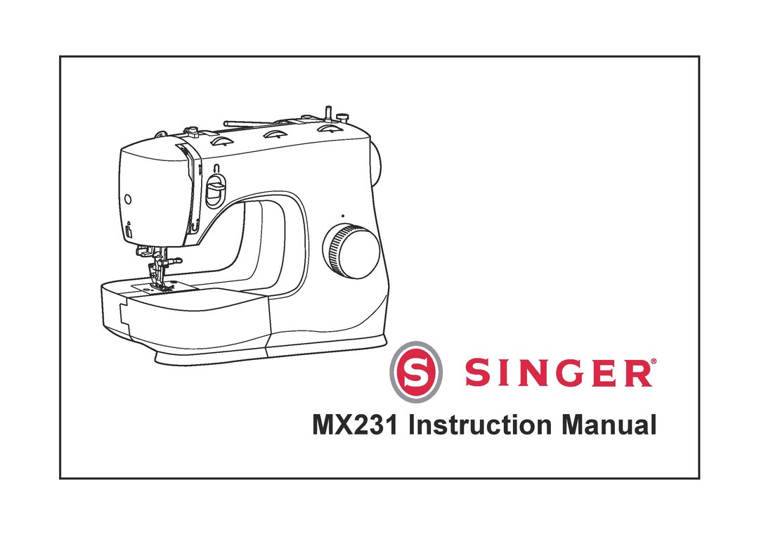 Singer MX231 Sewing Machine Instruction Manual User Manual Complete