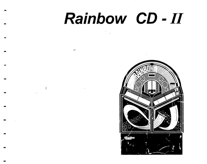 WURLITZER -Rainbow CD - II  - Operating Instructions - Service Manual - User Manual - Schematic - Parts List