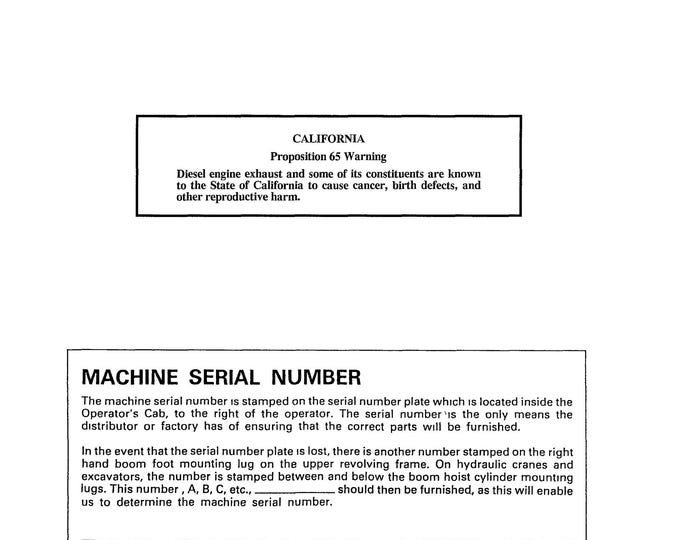 Linkbelt 2650-2700 Q1 Quantum Book 815 - Part Manuals- Operators Manual- Workshop Manual  (PDF Download)