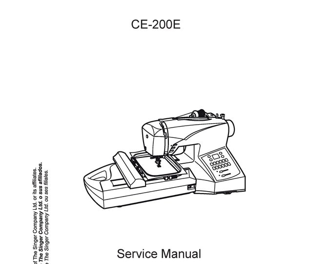 Singer-Futura-CE-200E-Service-Manual Repair Manual - English