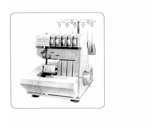 Pfaff hobbylock 797 Sewing Machine Instruction Manual - User Manual - Complete User Guide - English