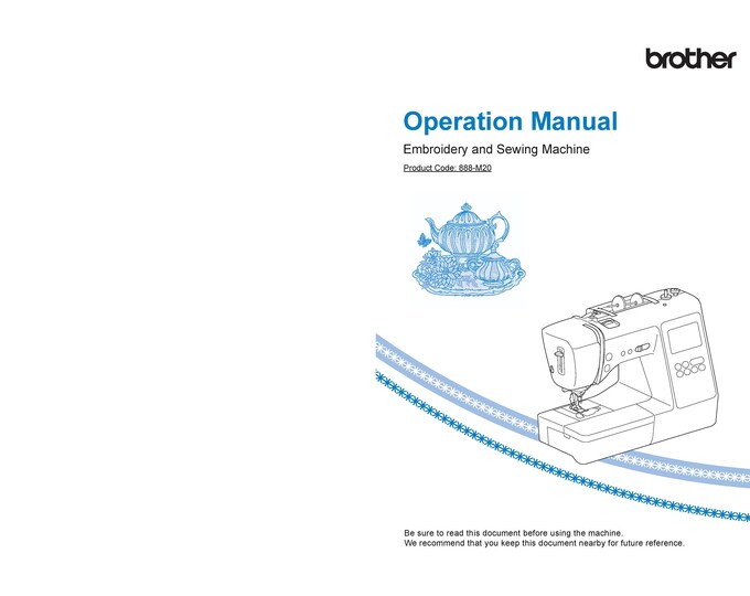 Brother LB7000PRW-LB7000BNDL Sewing Machine Instruction Manual - User Manual - Complete User Guide