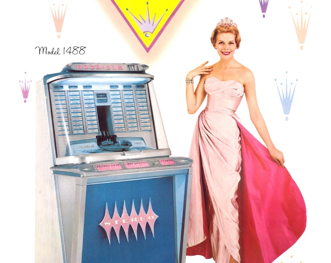Rock-Ola - 1495 - 1496 - 1497 - 1488 Service Manual - Instruction Manual -  Wiring Diagram - Schematic - Operation Manual - Parts List