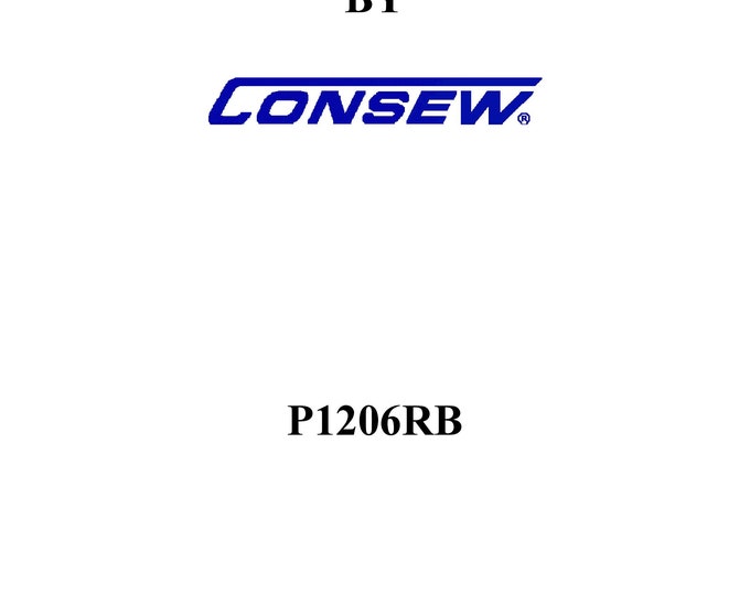 CONSEW PREMIER P1206RB Sewing Machine Instruction Manual - User Manual - Complete User Guide - English