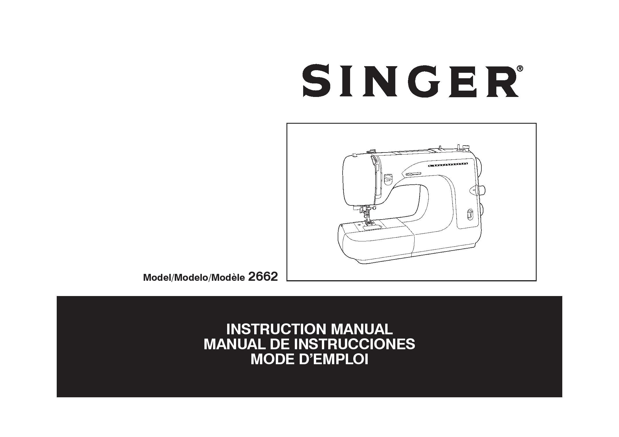 Singer 2662 Sewing Machine Instruction Manual User Manual Complete User