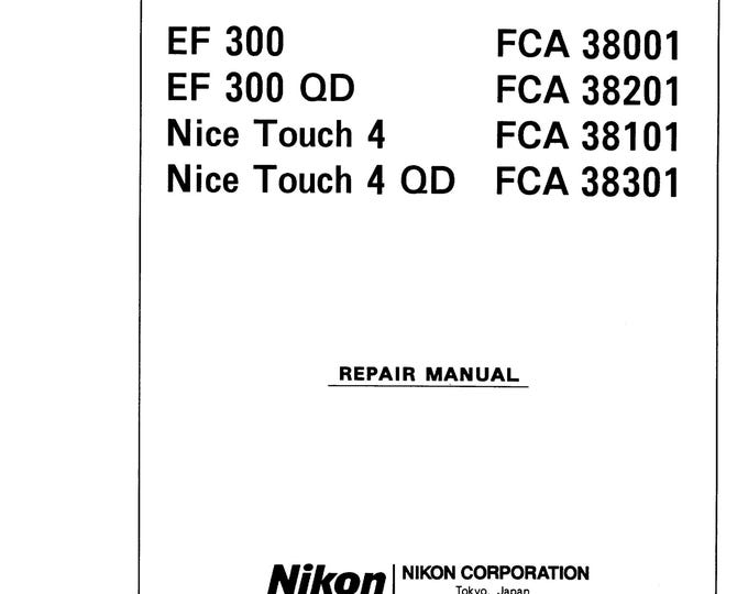 Nikon  EF300 - Nice Touch 4 - Service Manual - Repair Manual - Workshop Manual -  PDF Download