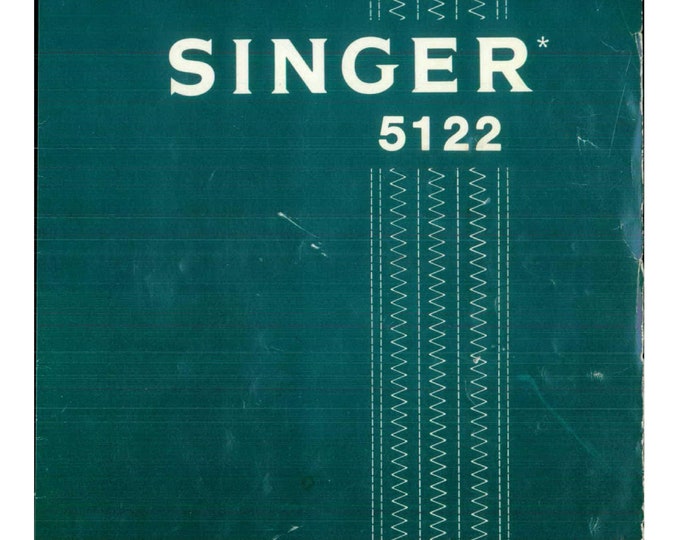 Singer 5122 Sewing Machine Instruction Manual - User Manual - Complete User Guide - English