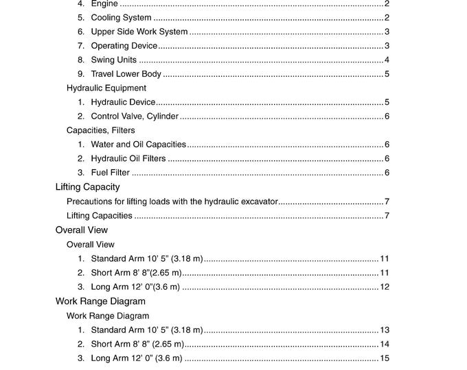 Linkbelt - Excavator 290 X2 - Shop Manual - Workshop Manual - Service Manual - English