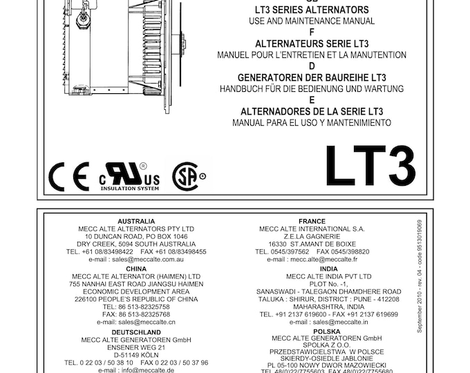 Mecc alte - Workshop Manual - Service Manual - Parts Manual - Owners manual