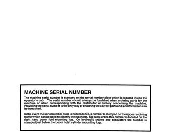Linkbelt Excavator LS-1600CII EX Shop Manual (PDF Download)