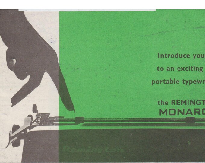 Remington Monarch Typewriter Instruction Manual - User Manual - Complete User Guide