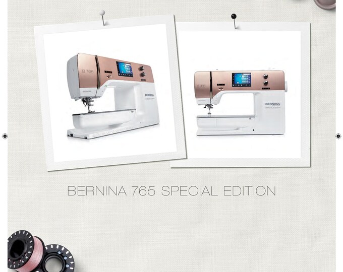 Bernina 765 SE Sewing Machine Instruction Manual - User Manual - Complete User Guide - English