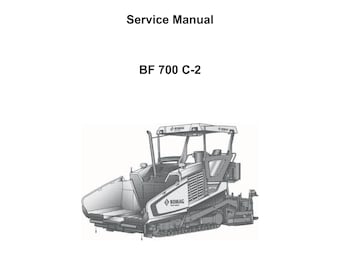 Bomag BF 700 C-2 - Service Manual - Repair Manual - Workshop Manual - English