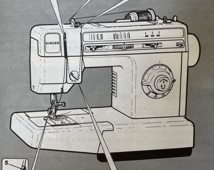 Singer Prima 20 - Prima 30 Sewing Machine - User Manual - Instruction Manual - User Guide - English - French - Spanish