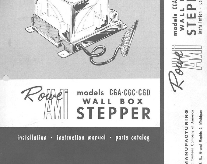 rowe - GCA-CGC-CGD-Wall Box Stepper  Service Manual - User Manual - Parts List - English
