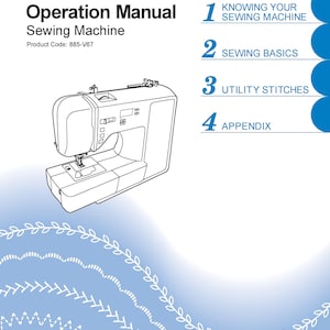 Brother HC1850 Sewing Machine Instruction Manual - User Manual - Complete User Guide