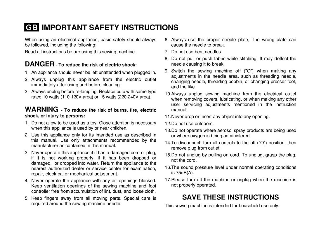 Singer 50T8 E99670 Sewing Machine Instruction Manual User Manual