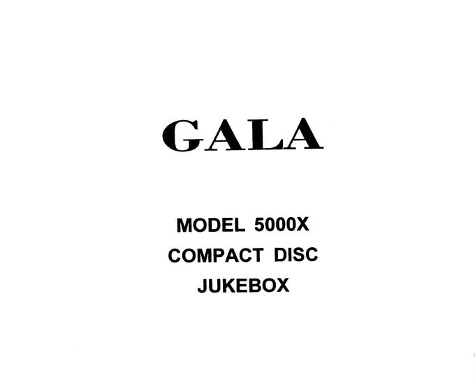 Rock-Ola - 5000X - Gala - Control System - Service Manual - Instruction Manual -  Wiring Diagram - Schematic - Operation Manual - Parts List