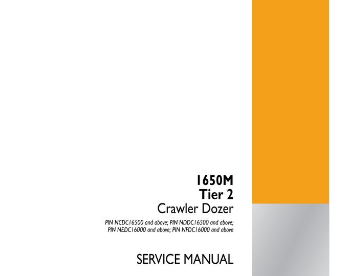 Case 1650M Tier 2 Crawler Dozer  - Repair Manual- Service Manual (Pdf Download)
