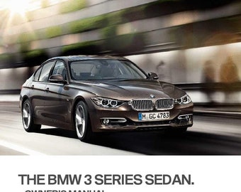 BMW 3 Series F30 Sedan 2012-2019 Owners Manual - English