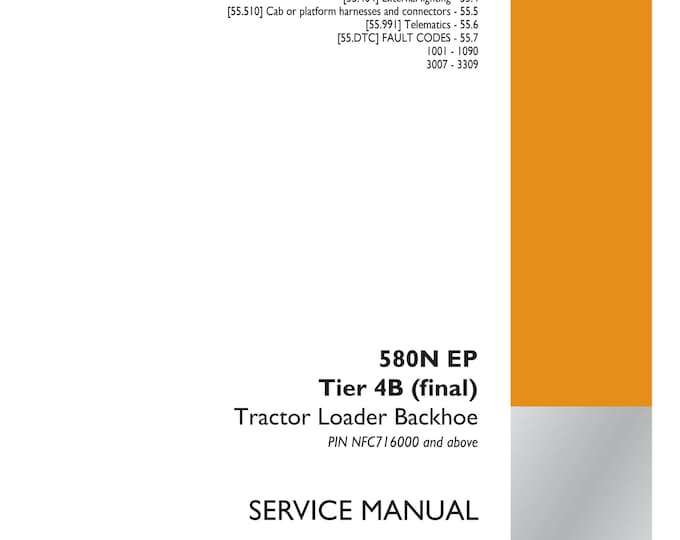 Case 580N EP Tier 4B - Electrical systems - 55 -Alternator - 301- Repair Manual- Shop Manual - Workshop Manual -Service Manual(Pdf Download)