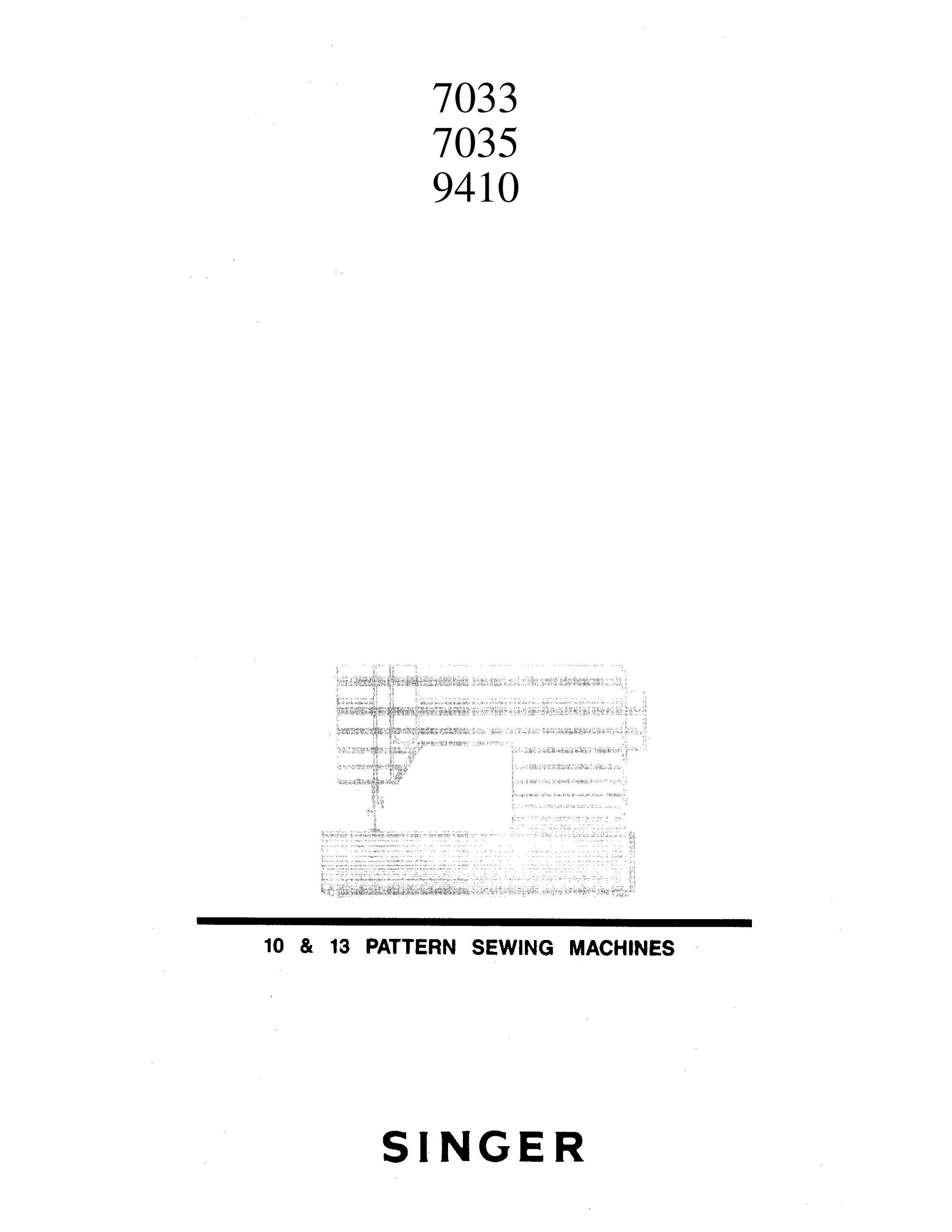 Singer 7033 7035 9410 Sewing Machine Instruction Manual Etsy Norway