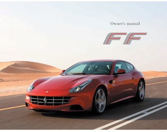 Ferrari FF 2011-2016 Owners Manual - Instructions - English