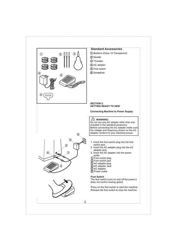 Singer M1000 M1005 Sewing Machine Instruction Manual User Manual Complete  User Guide English 