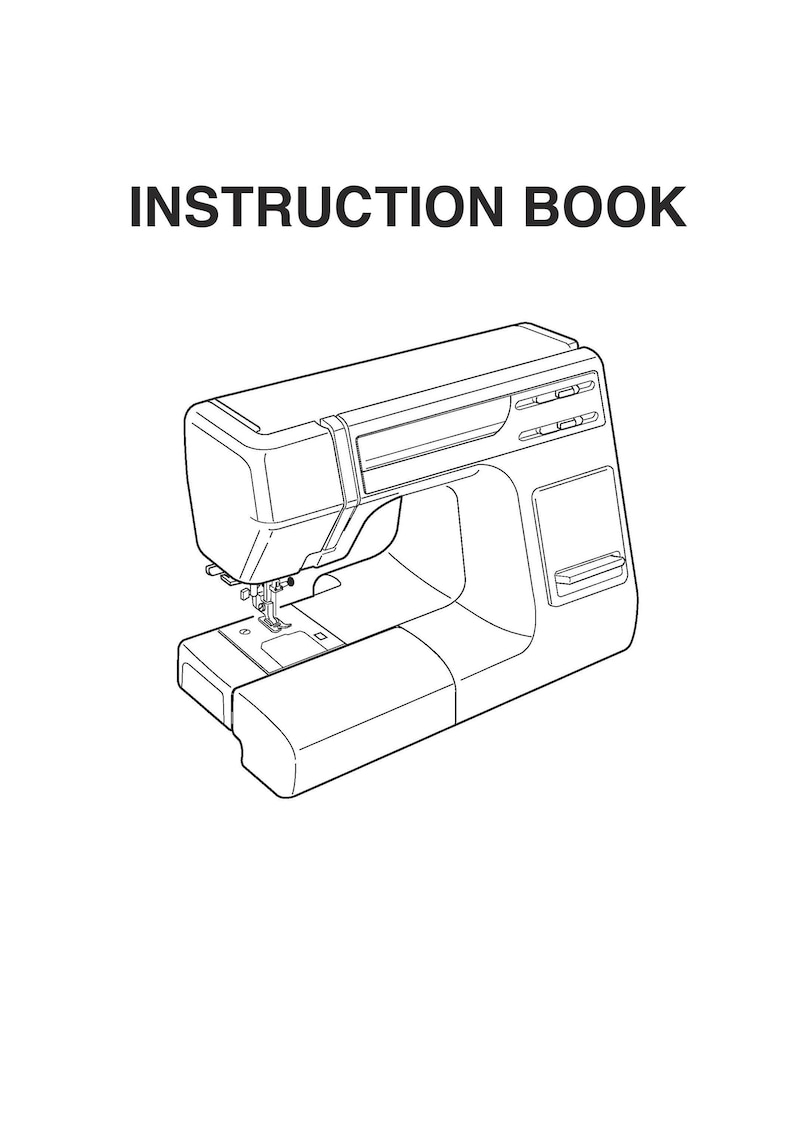Janome HD3000 Sewing Machine Instruction Manual User Manual Complete