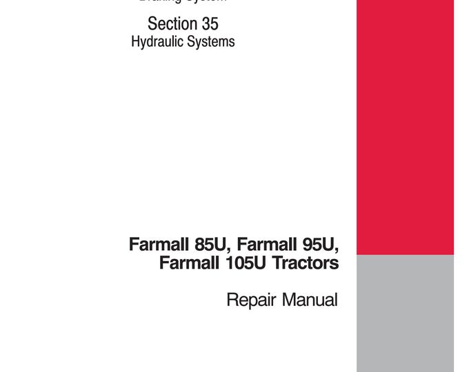 Case  Farmall 85C Farmall 95C Farmall 105C -Repair Manual - Service Manual (Pdf Download)