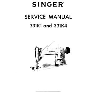 Singer-331K1-331K4-Service-Manual- Repair Manual - English