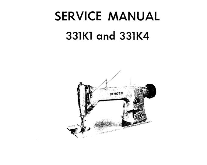 Singer-331K1-331K4-Service-Manual- Repair Manual - English