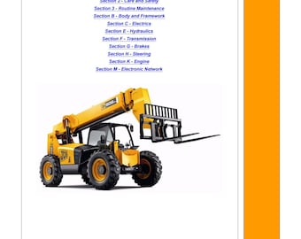 JCB 506-36, 507-42, 509-42, 510-56, 512-56 - 9803-3740 - Workshop Manual - Service Manual - Parts Manual - Owners Manual (PDF Download)